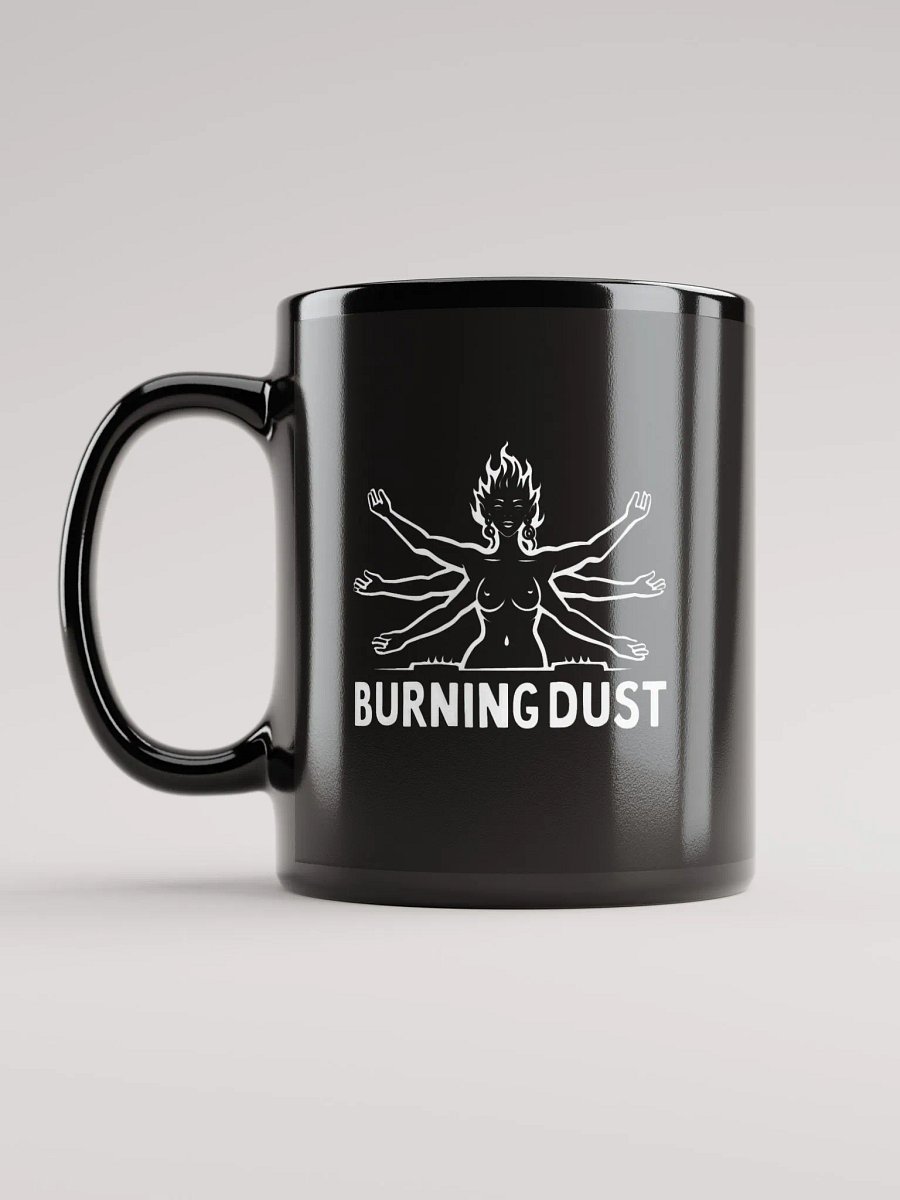 Burning Dust Glossy Mug Black product image (12)