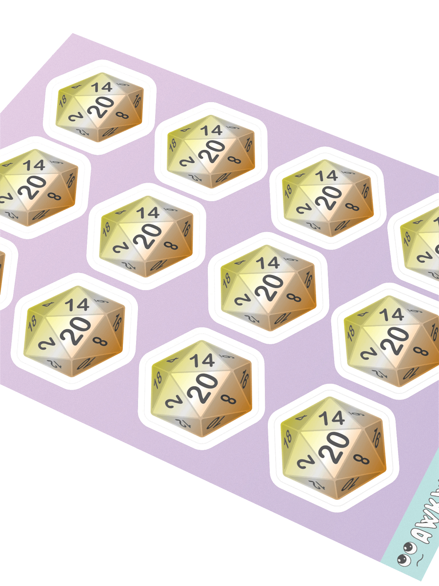 Maverique Pride D20 Sticker Sheet product image (2)