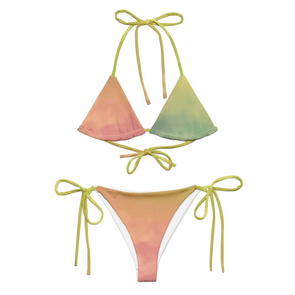 Blur cloud rainbow Design String Bikini - V12 product image (1)