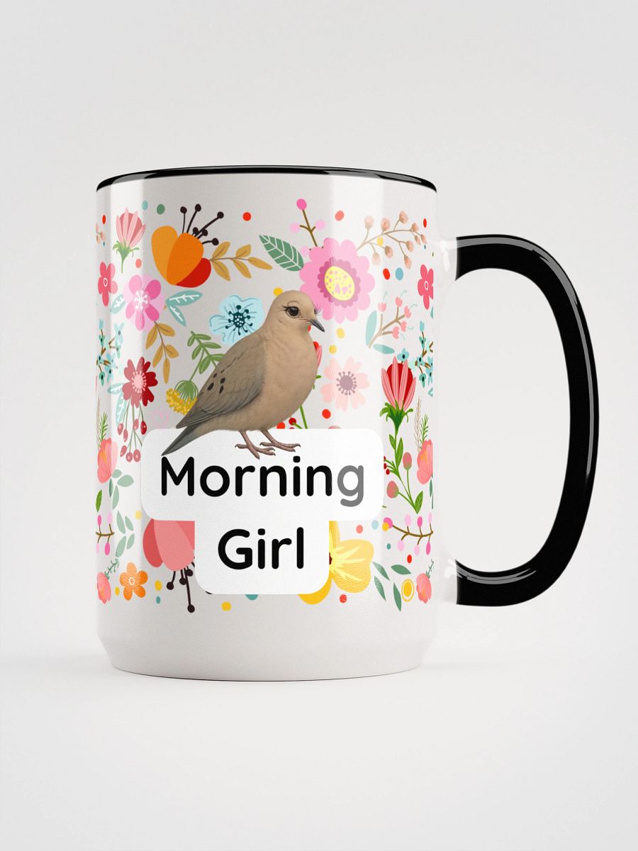 Morning Girl Flower Bird mug product image (3)