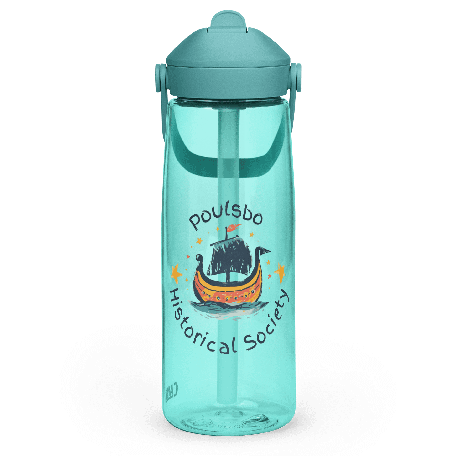 Viking ship Flip Straw Water Bottle product image (11)