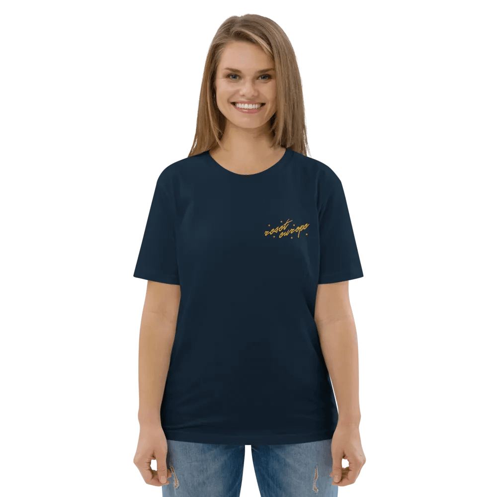 reset europe embroidered t-shirt - 100% organic cotton product image (10)
