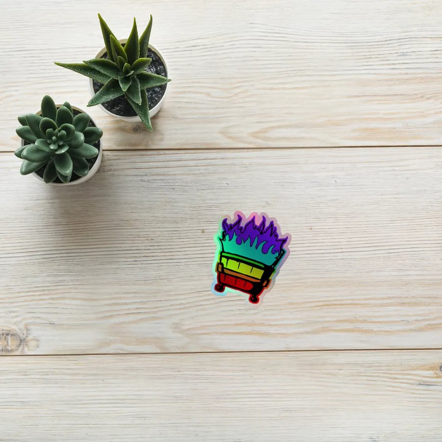 Rainbow Dumpster Fire Sticker product image (10)
