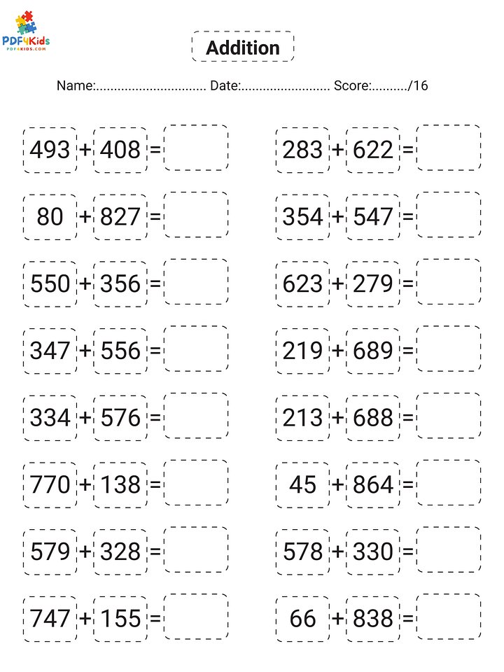"Hundreds Calculation with Answer Key" (131 Pages) product image (2)