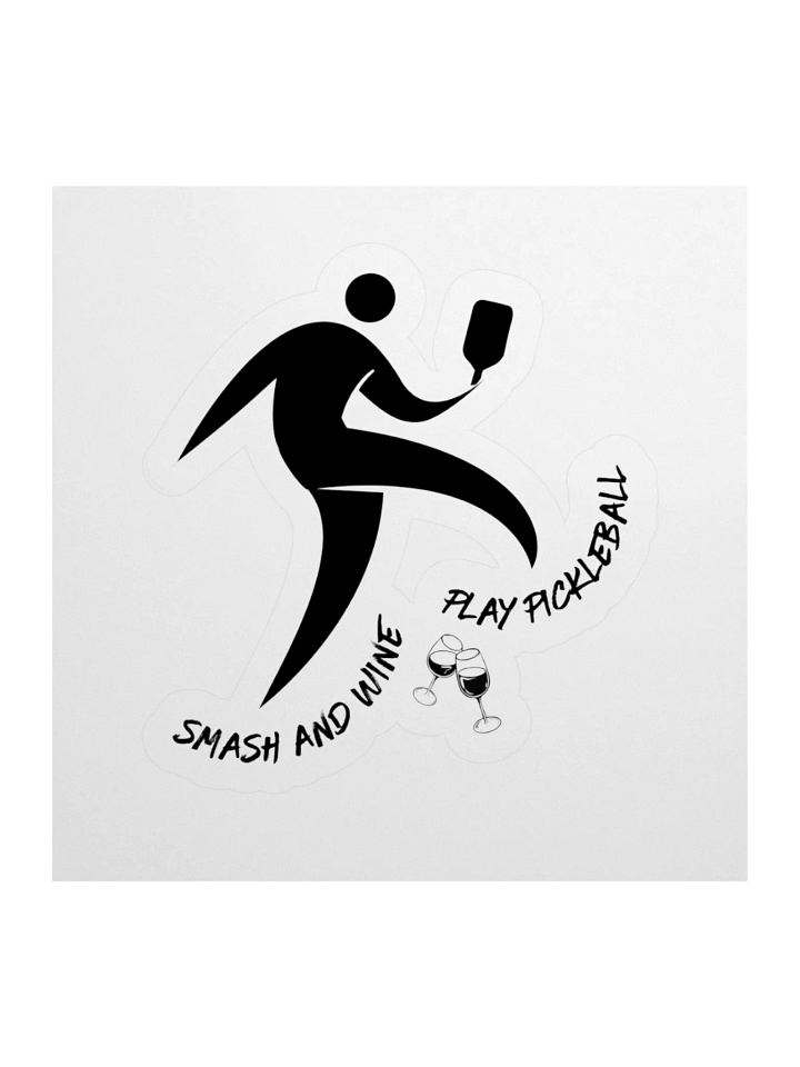 Smash and Wine Pickleball Kiss Cut Stickers product image (1)