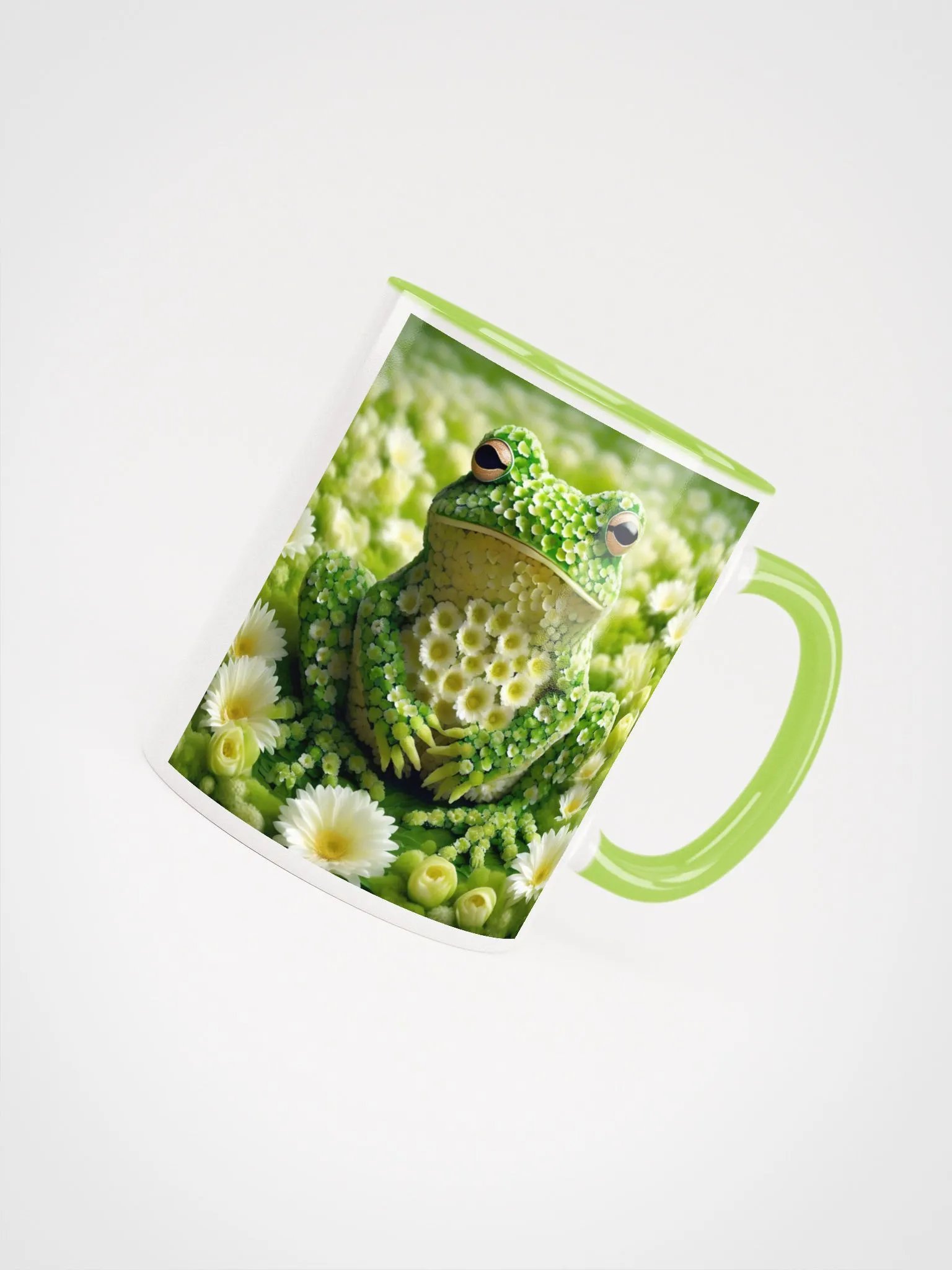 Green Flower Frog Mug product image (4)