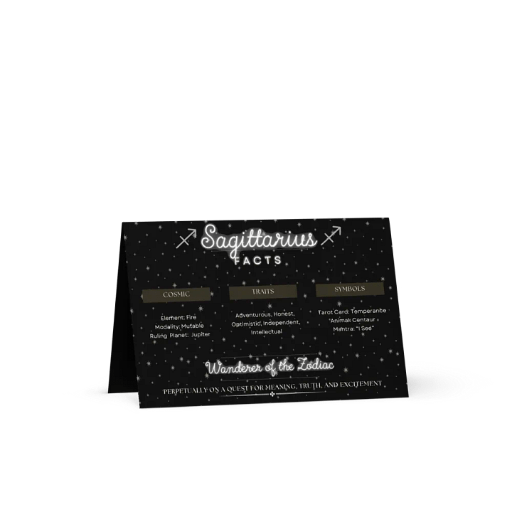 Sagittarius Facts Greeting Card product image (1)