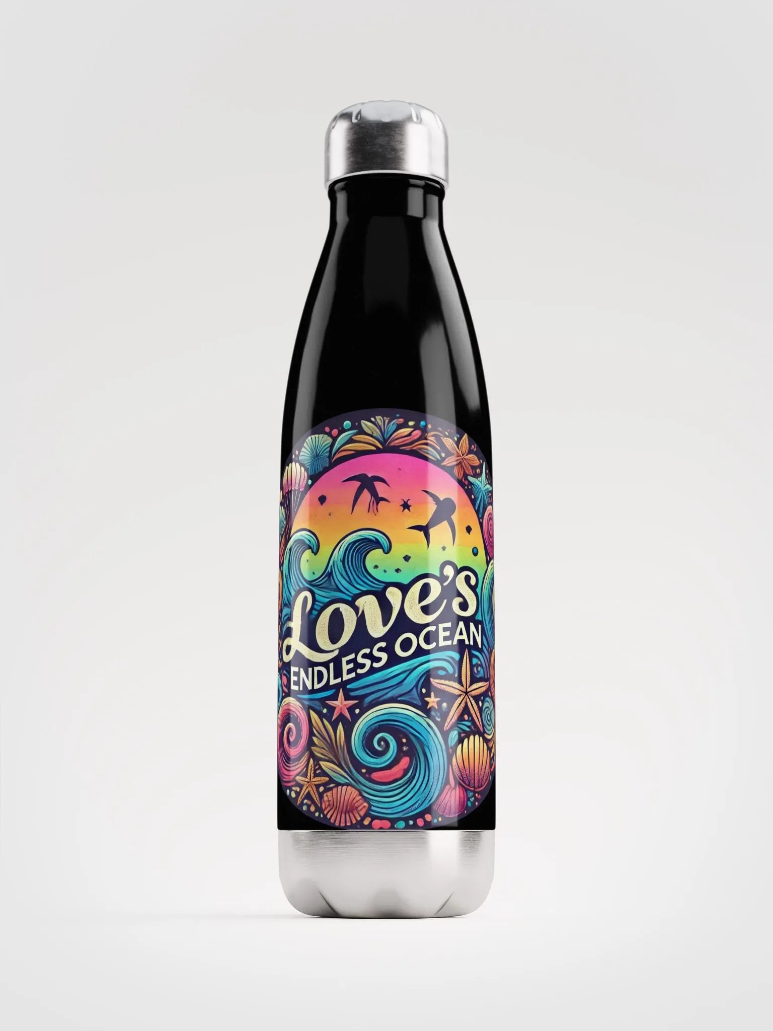Endless Ocean Stainless Steel Water Bottle product image (1)