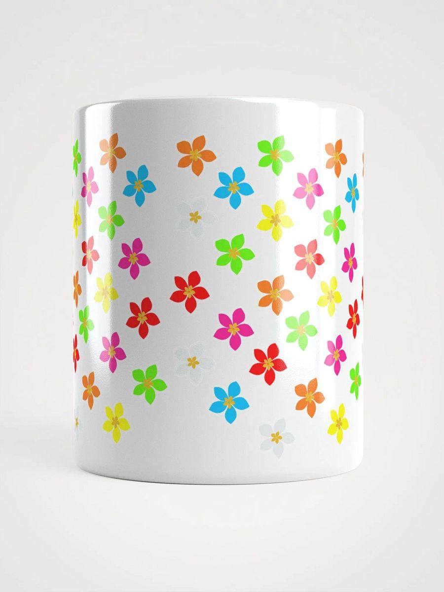 Colorful Flower Petals White Mug product image (8)