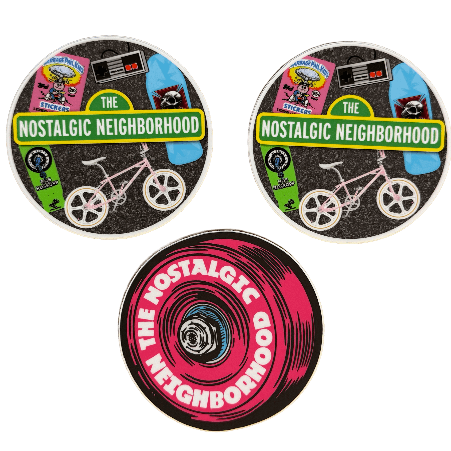 3" Sticker Bundle A: 2 Logos +1 Wheel product image (1)