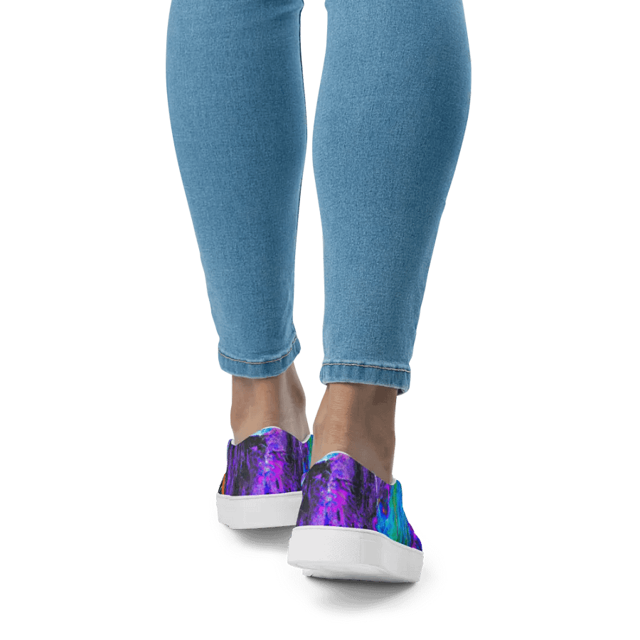 Abstract ratty slip on canvas shoes (womens) product image (4)
