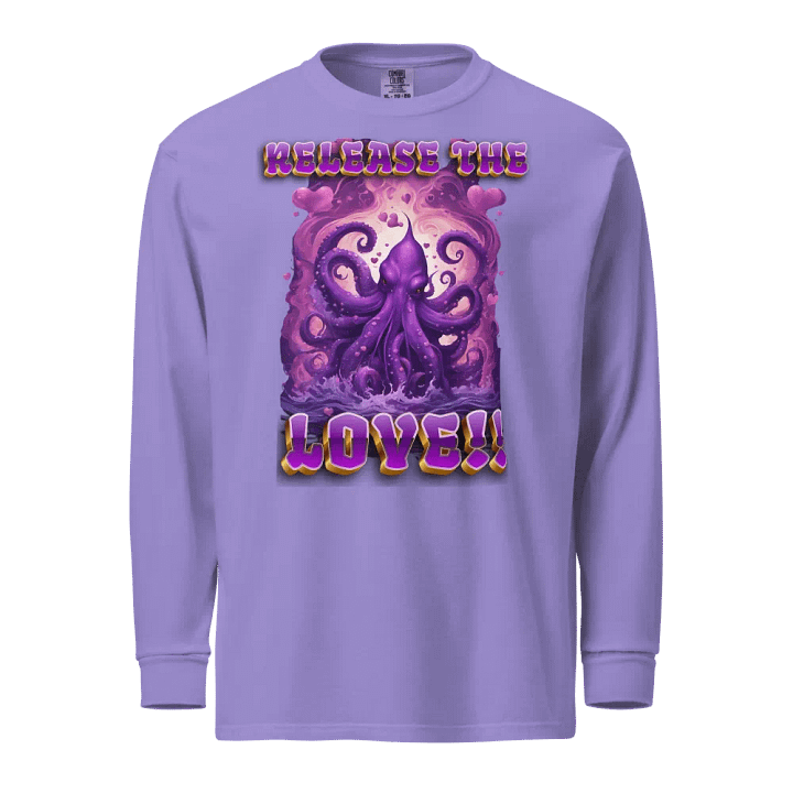 Heart of the Kraken Heavyweight Long Sleeve Tee product image (6)