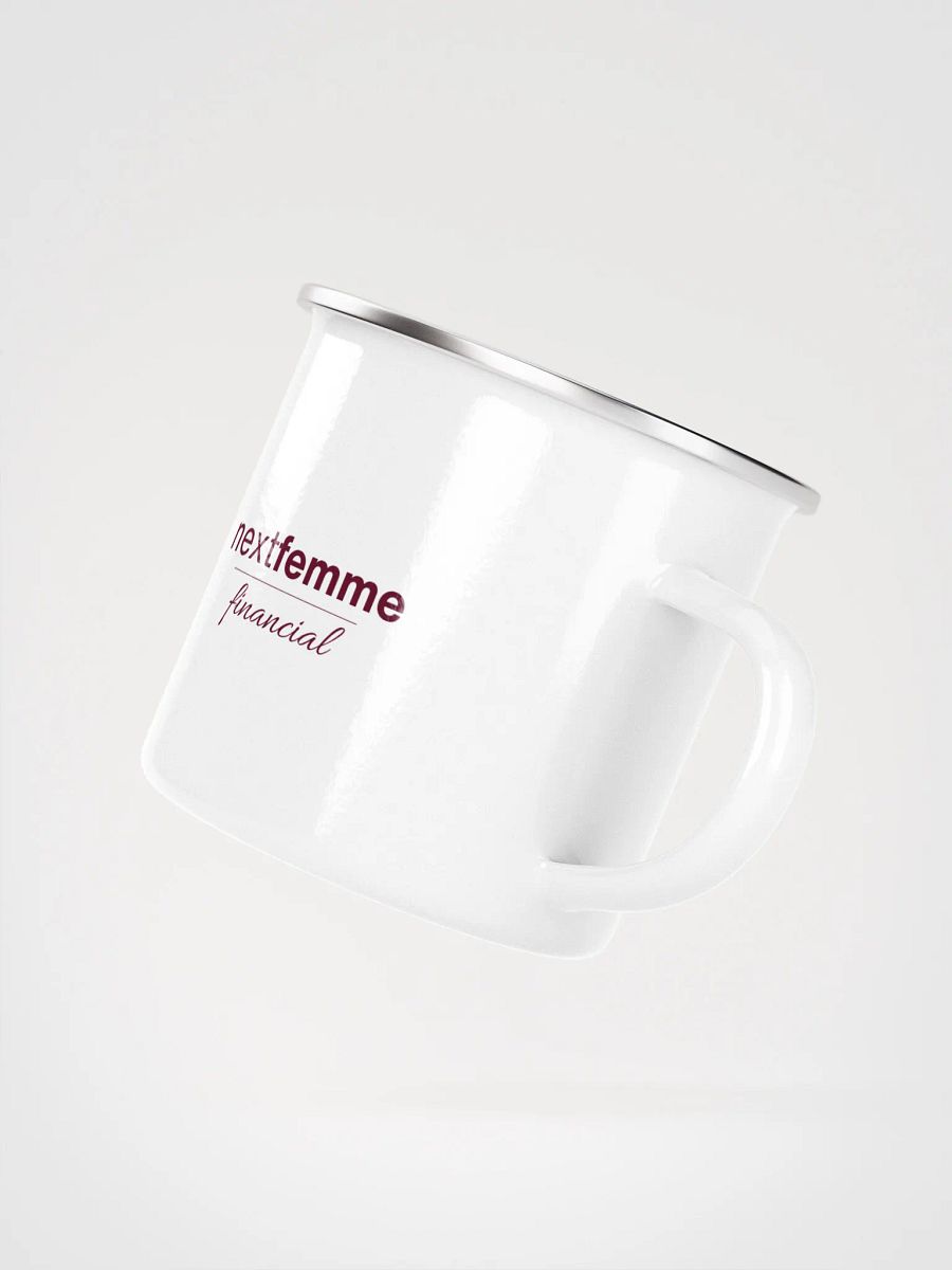 Wanderlust Enigma Enamel Mug with Maroon Logotype product image (3)