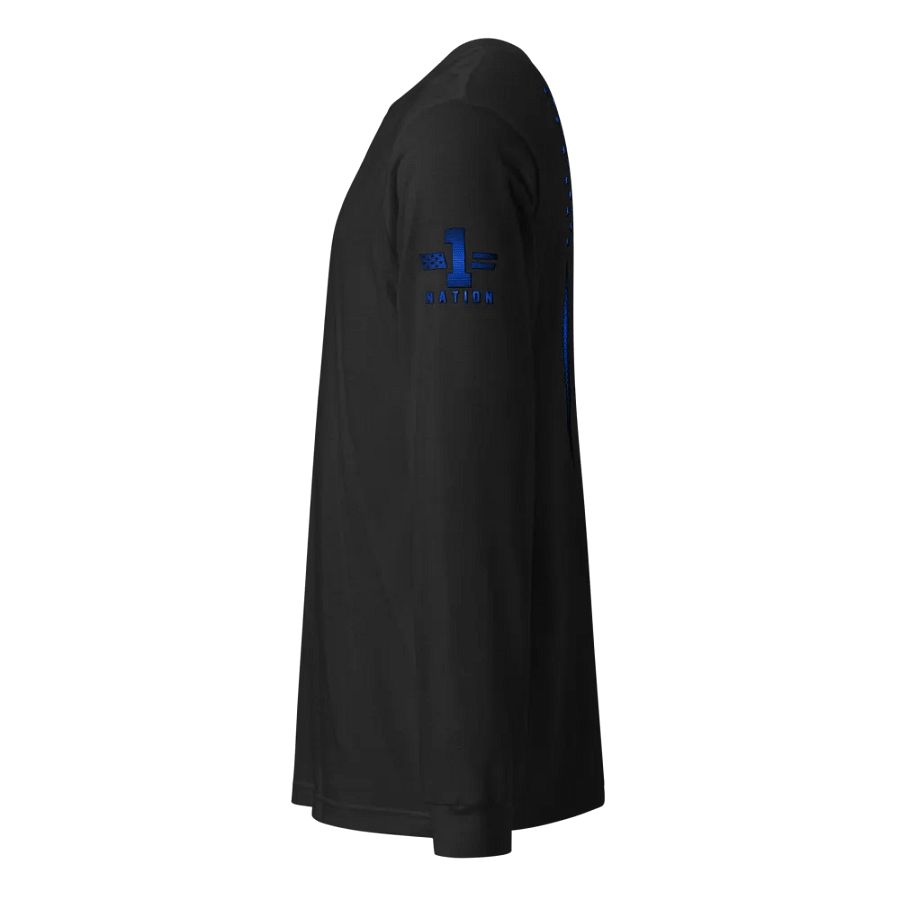 Blue Carbon Onyx American Flag Long Sleeve product image (2)