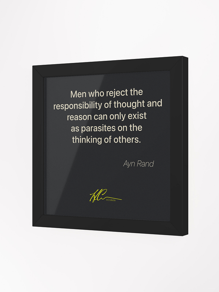 Ayn Rand Q5 - Framed Poster product image (2)
