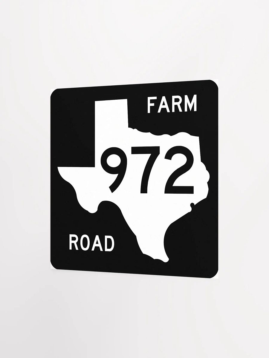 Texas Farm Road Sign FM 972 Poster product image (5)