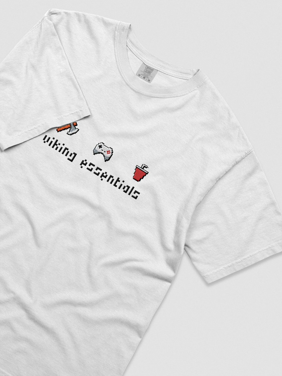 "Viking Essentials" pixel art shirt, embroidered product image (12)
