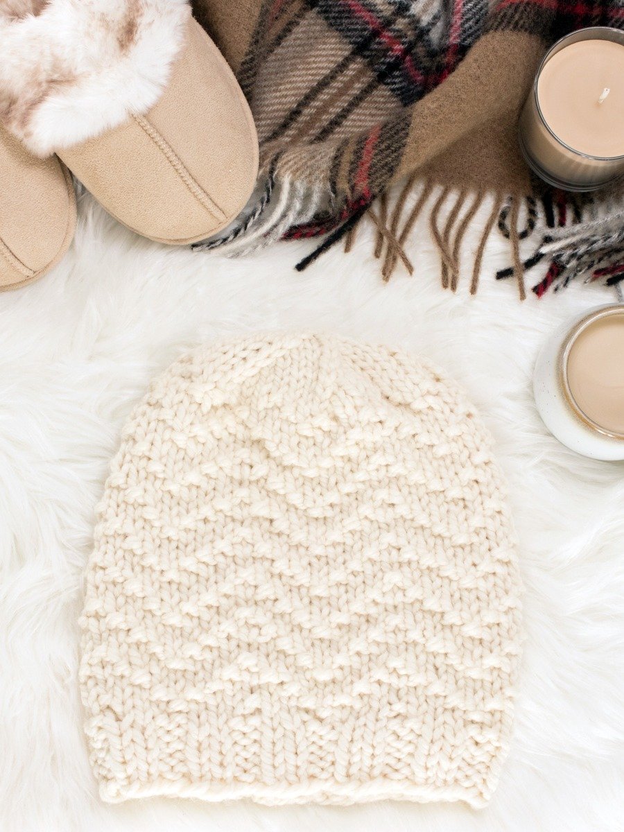 Quick & Cozy Chevron Beanie Pattern - Classy product image (1)