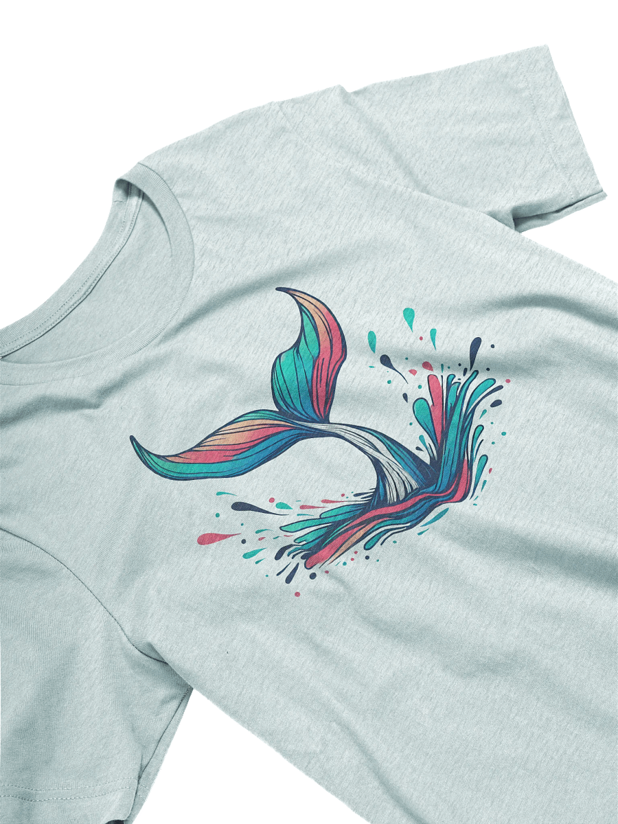Whale Tail T-Shirt, Abstract Ocean Wildlife Tee, Vibrant Marine Life Graphic, Whale Conservation Shirt, Nature-Inspired T-shirt product image (3)