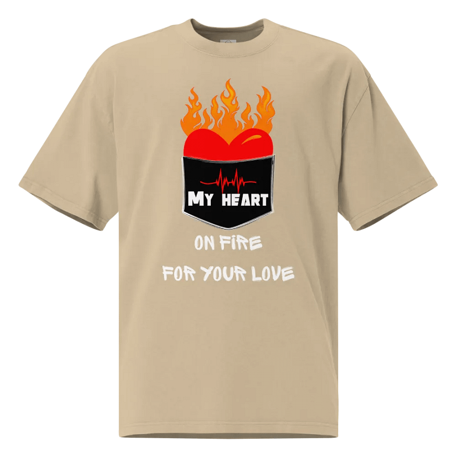 My heart on fire for your love Tee product image (30)