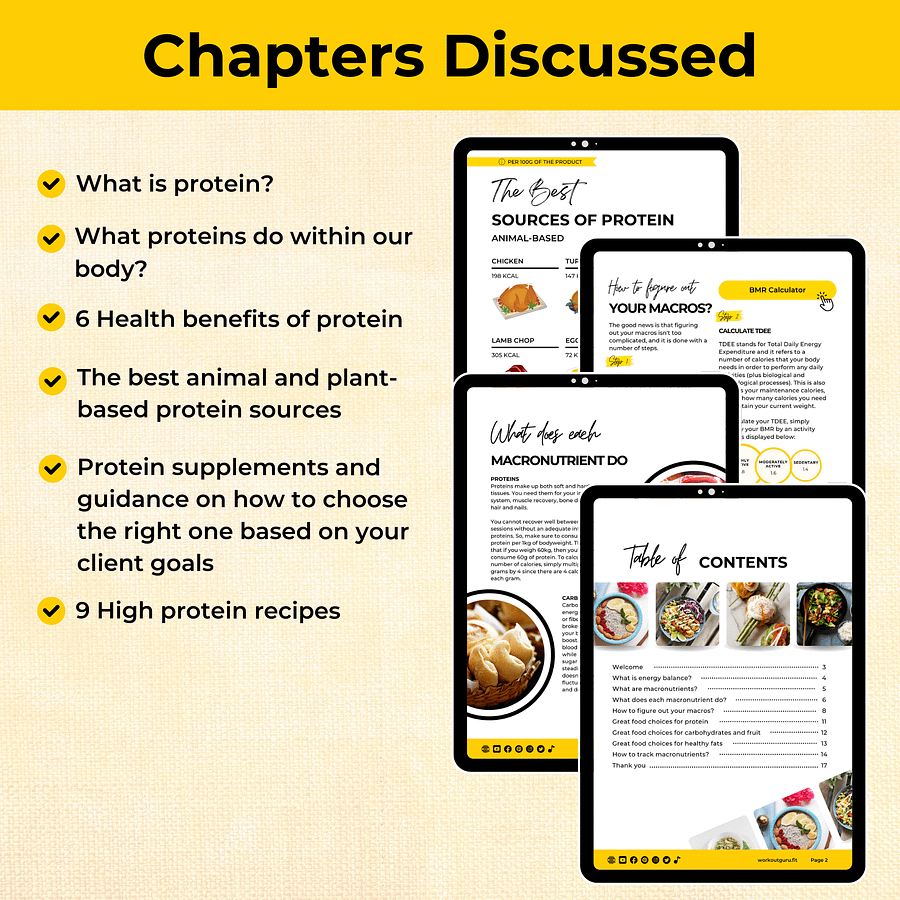 Guide to Protein eBook / High Protein Recipes / Protein Food List product image (3)