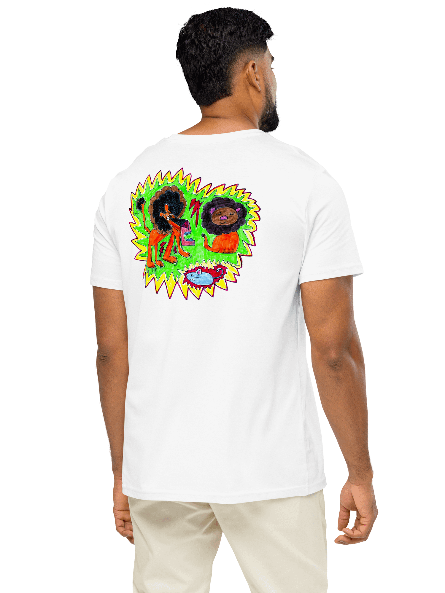 Lively Lions Organic T-Shirt product image (5)