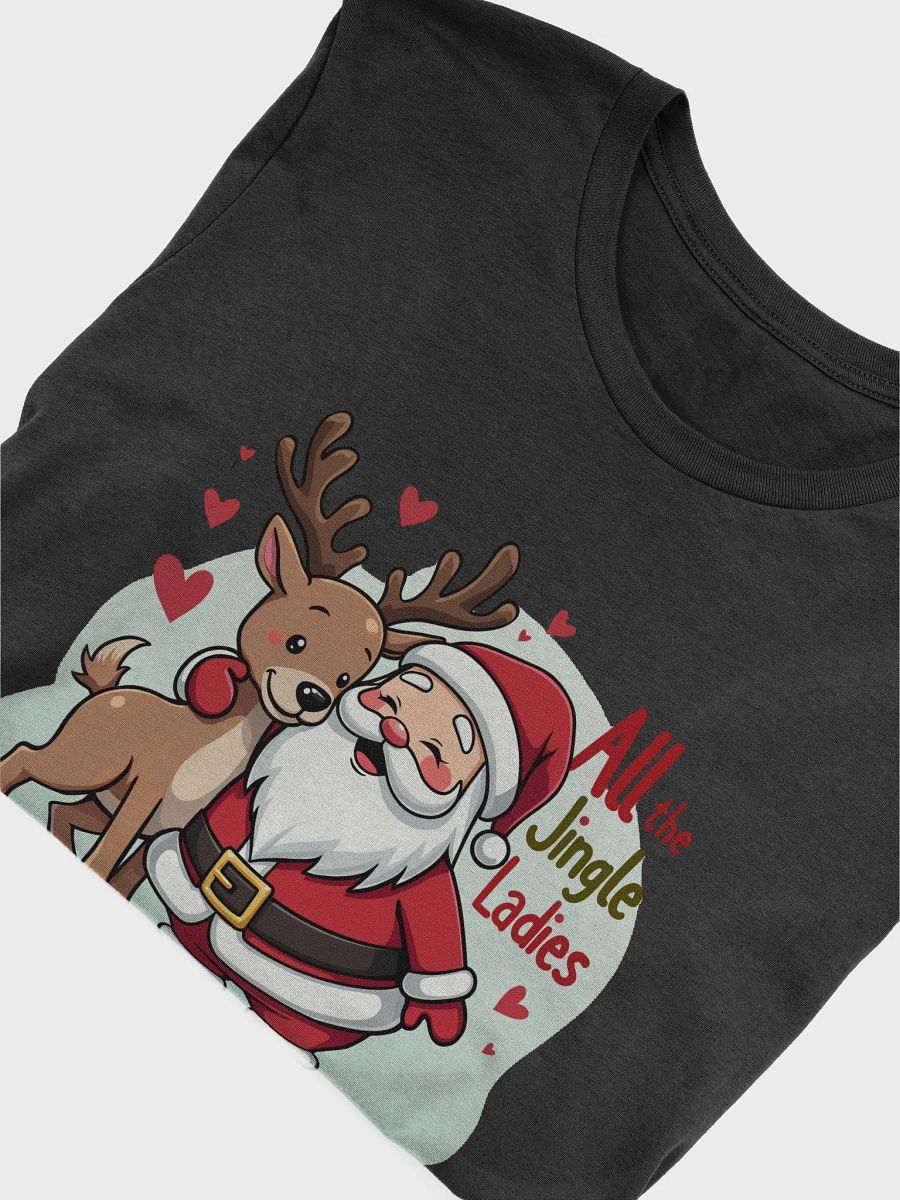 Jingle Ladies Santa & Reindeer T-shirt product image (6)