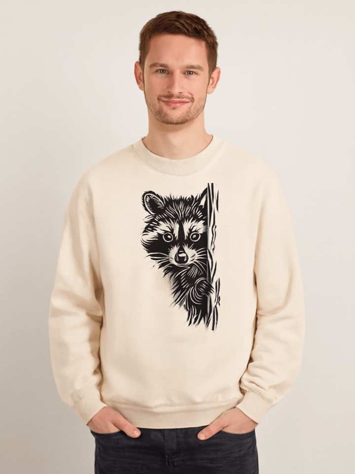 Peekaboo Fox Monochrome Sweatshirt product image (1)