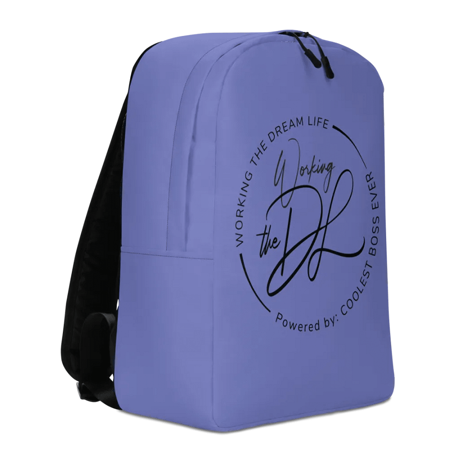 Work the Dream Life – Purple Minimalist All-Over Print Backpack for Work, Travel & Everyday Use product image (3)