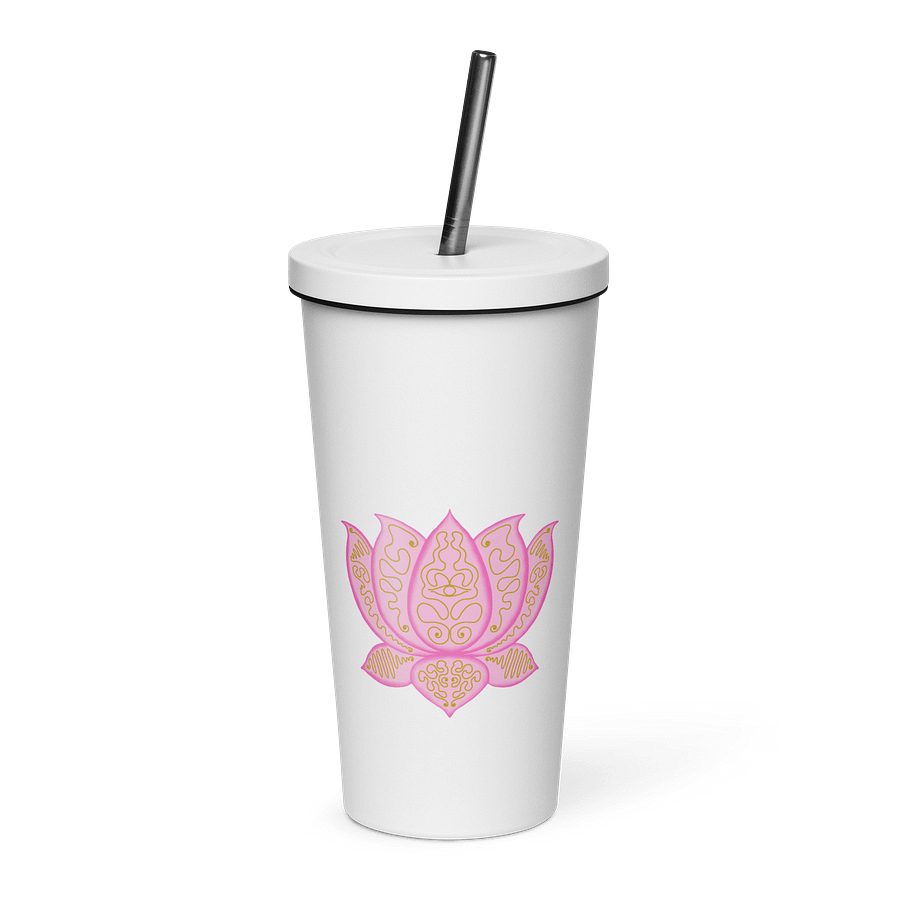 Golden Lotus Insulated Tumbler product image (1)