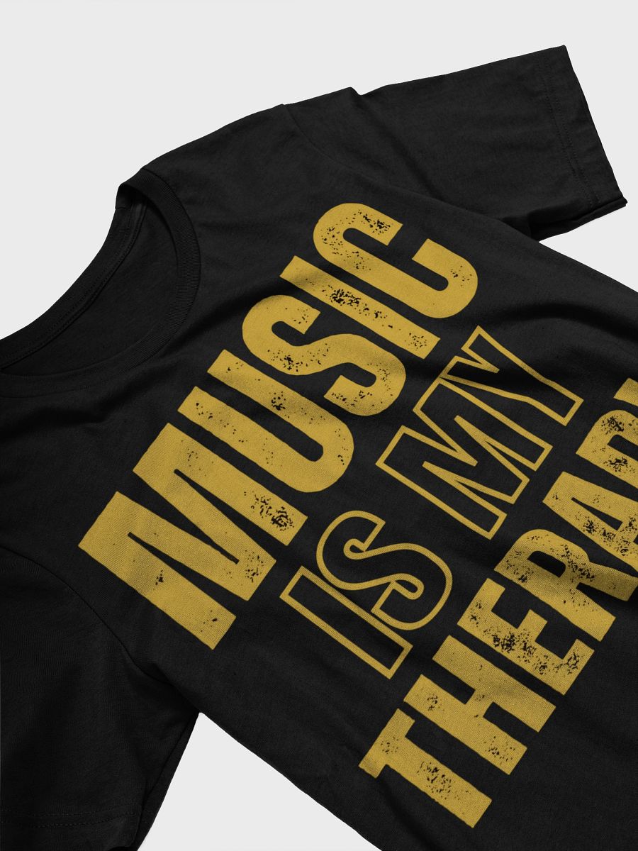 MUSIC IS MY THERAPY-BELLA+CANVAS SUPERSOFT T-SHIRT product image (3)
