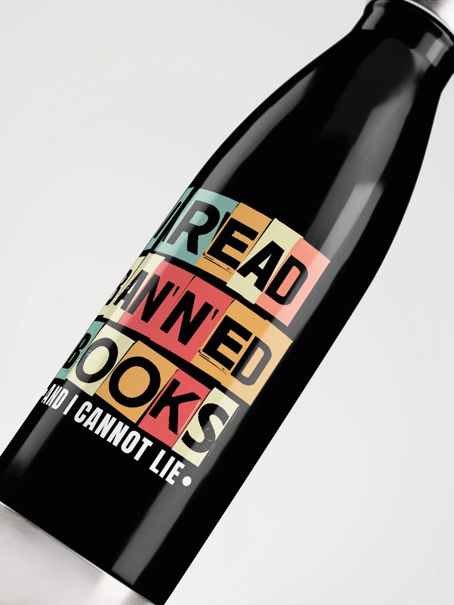 I Read Banned Books Metal Water Bottle product image (5)