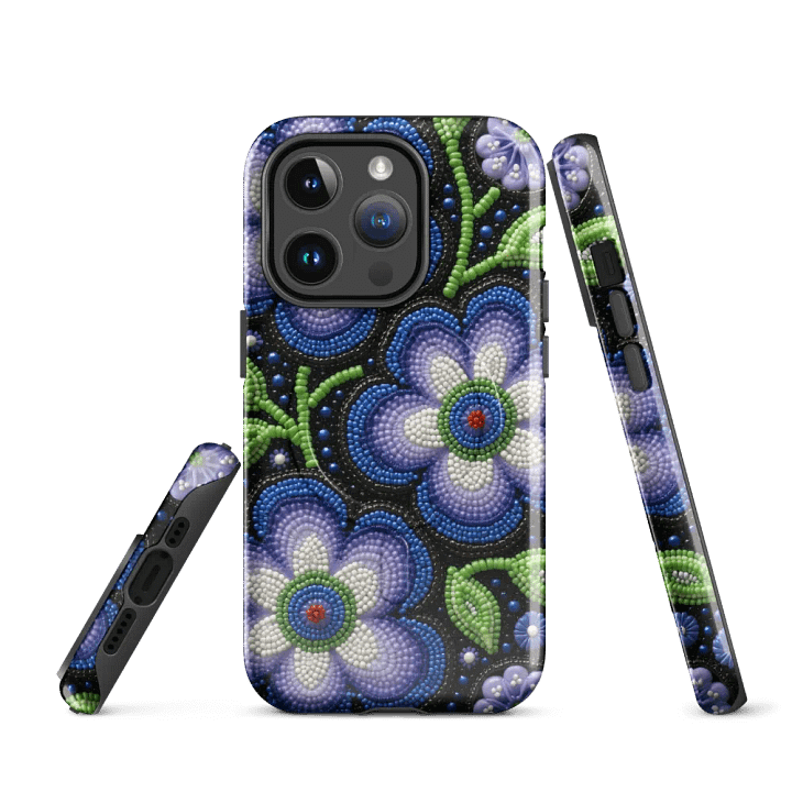 Faux Beaded Floral Fantasy MagSafe® Tough Case product image (2)