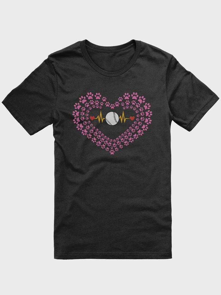 Heart Paw Print Baseball T-Shirt product image (13)