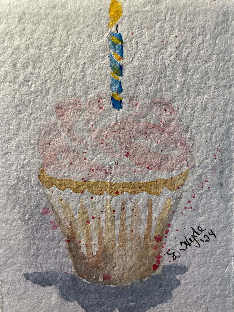 Happy Birthday Cupcake (Print) product image (1)