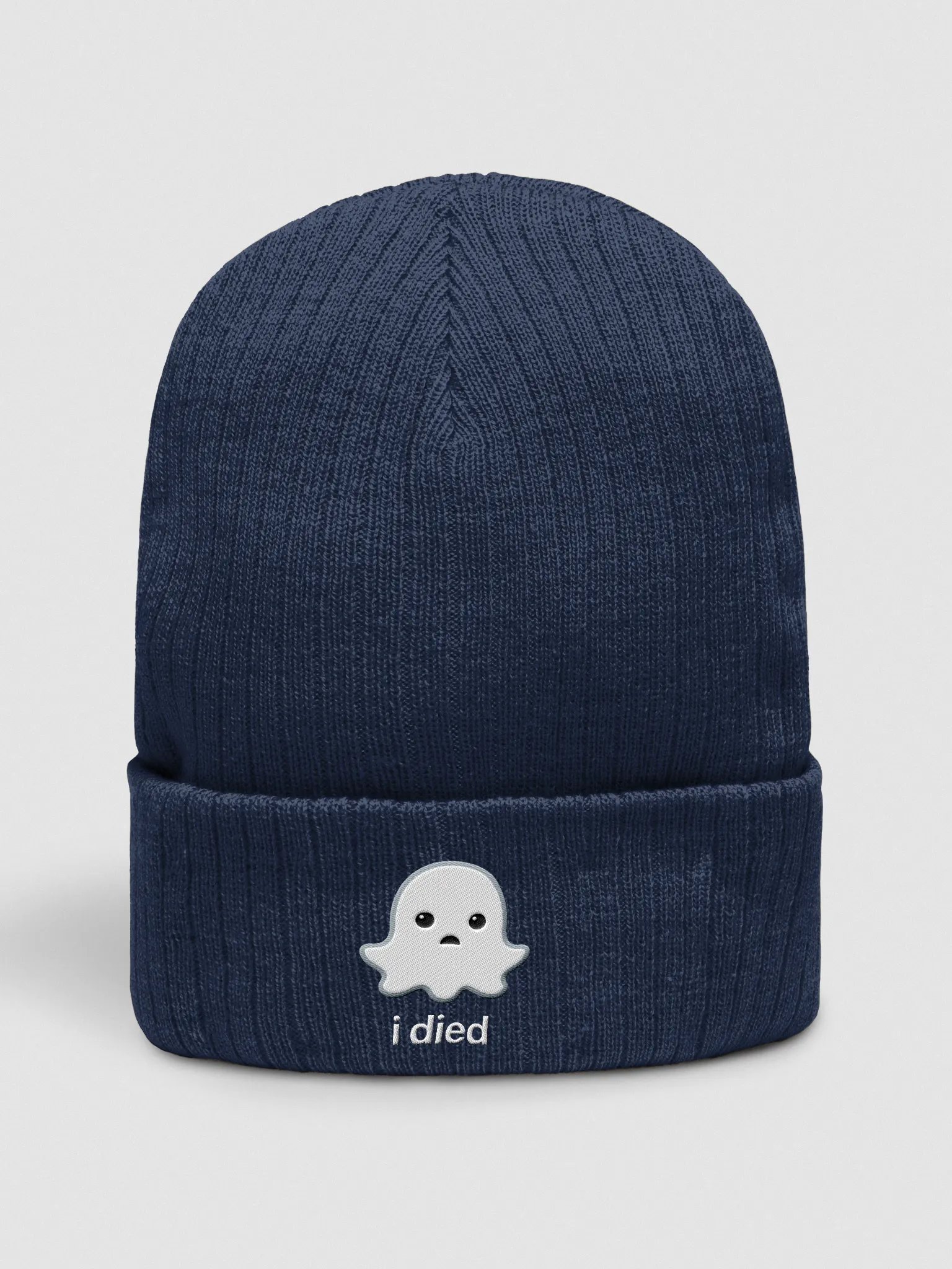 Sad Ghost Beanie - Dark Color product image (10)