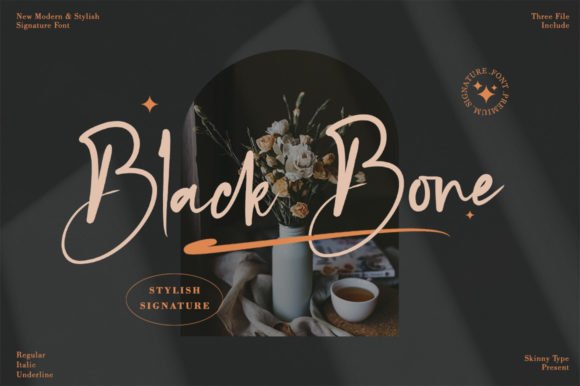 Black Bone | Signature Font product image (1)
