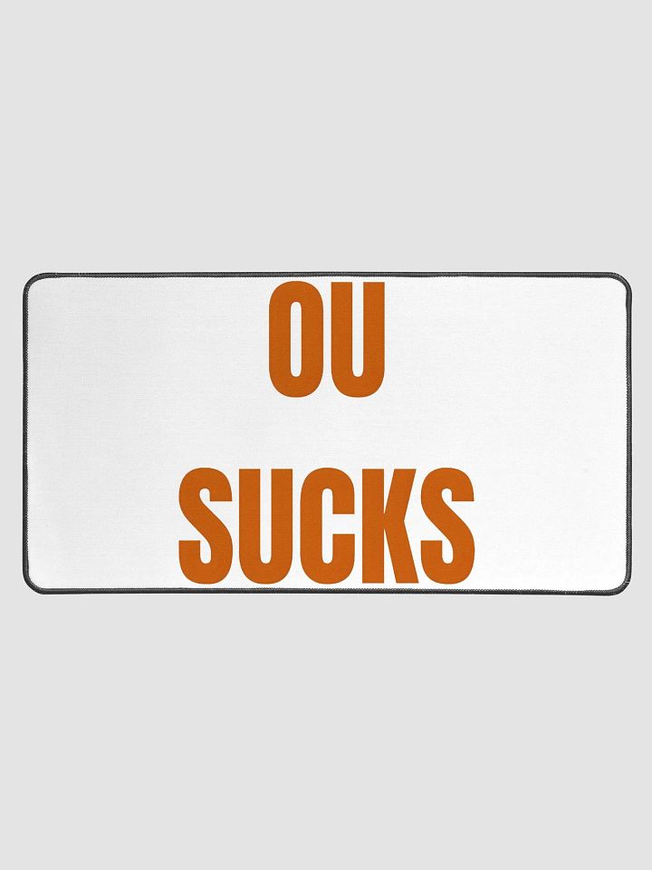 OU SUCKS Bold Statement Desk Mat product image (1)