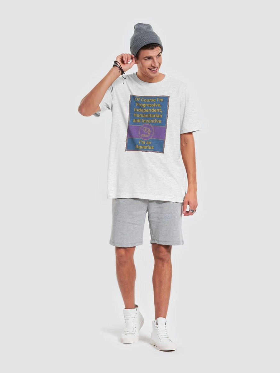 Of Course I’m Aquarius Zodiac Sign T-Shirt, Zodiac Sign Vibes T-Shirt, Aquarius T-Shirt, Astrological T-shirt product image (6)