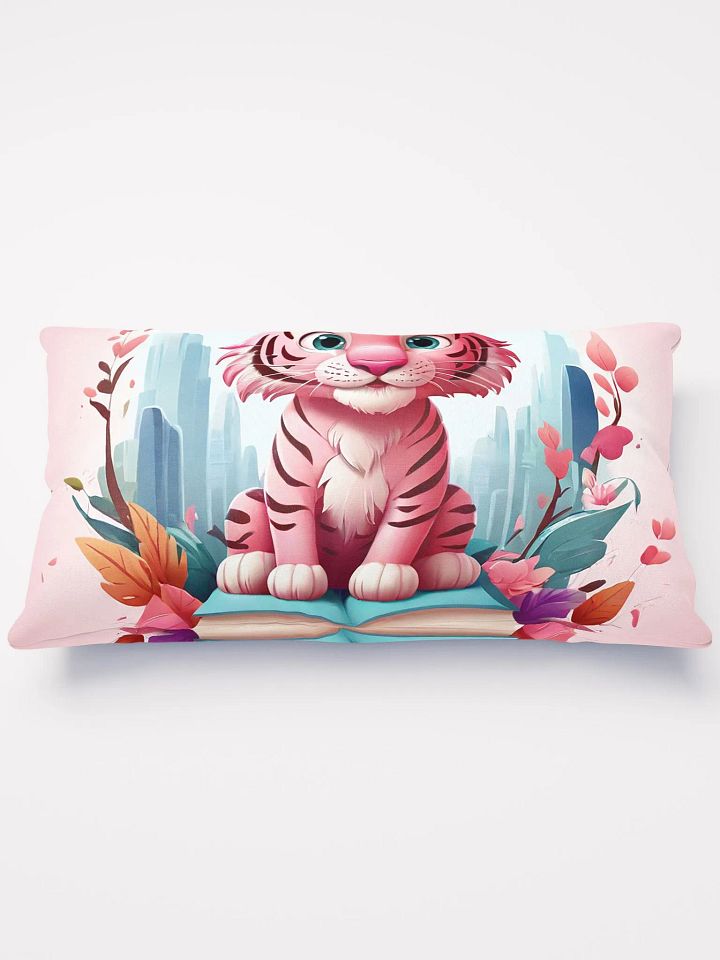 pink tiger with flower and book product image (3)