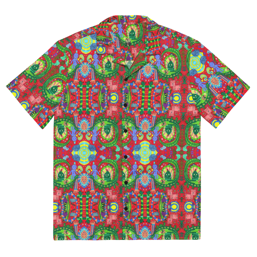 Abstract Doodles Imagination Unisex Hawaiian Shirt product image (4)