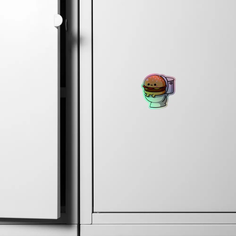 Cheeseburger Confession Holographic Sticker Set product image (6)