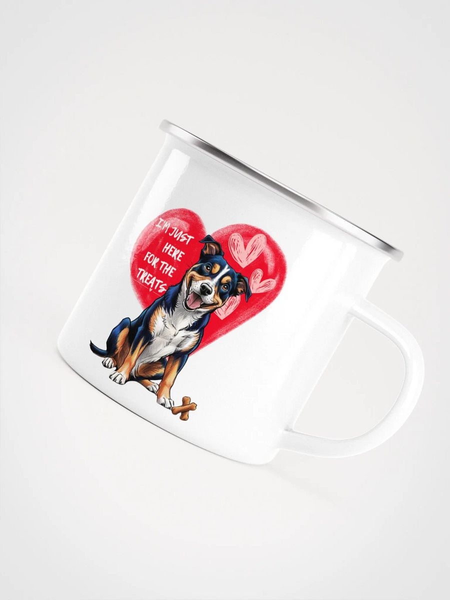 I'M YUST HERE FOR THE TREATS Enamel Mug product image (5)
