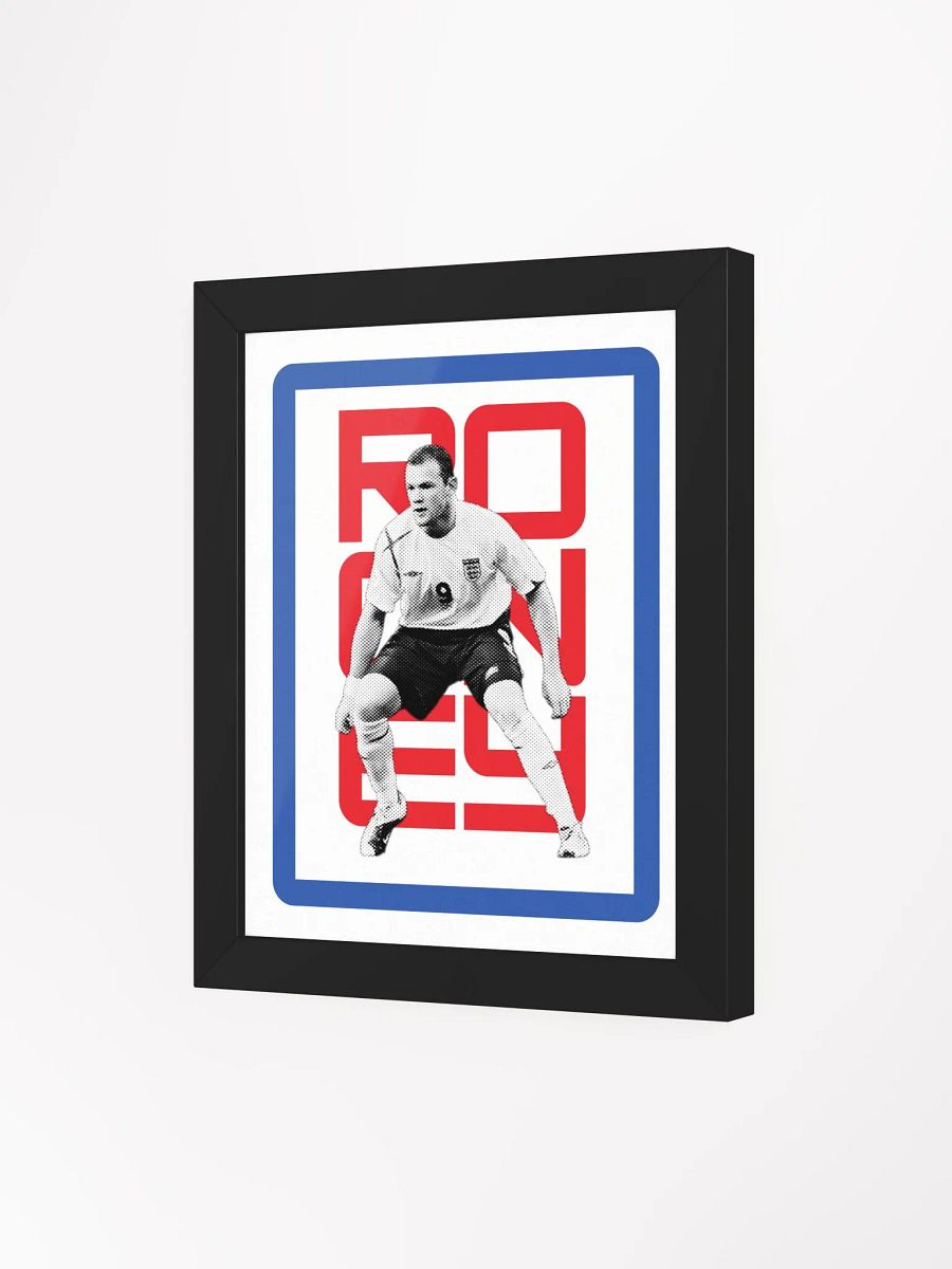 Wayne Rooney BW England Name Art Framed Print product image (4)