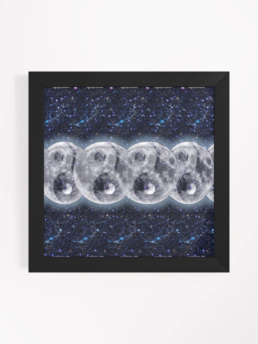 Lunar Yin & Yang - Framed 3D Stereogram Poster product image (1)