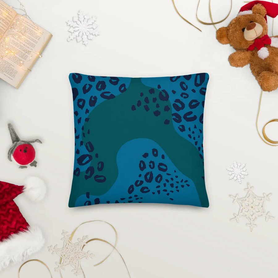 Northling™ Blue Green Topo Throw Pillow product image (8)