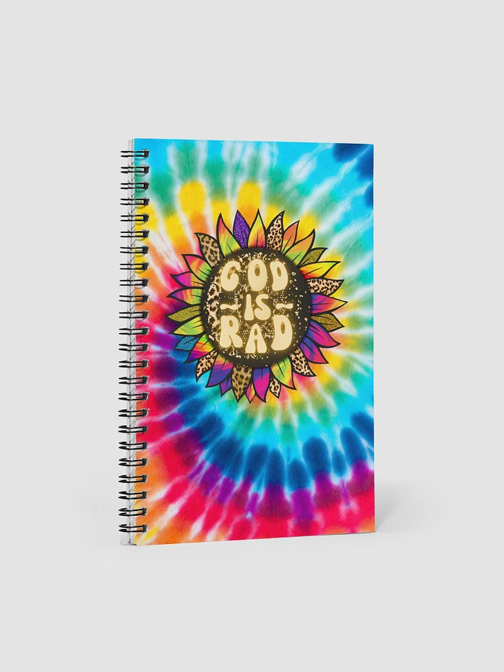 God Is Rad Tie Dye Leopard Sunflower Journal product image (1)