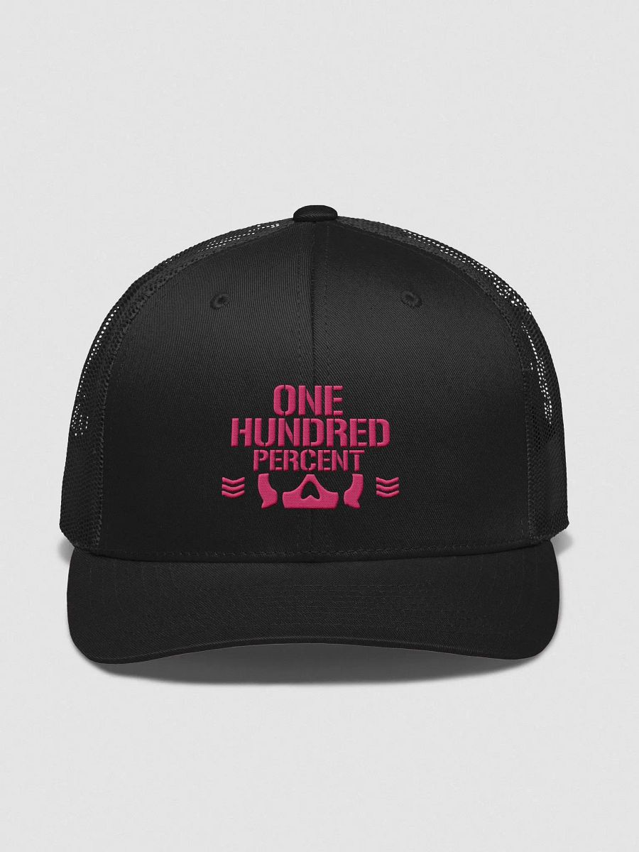 QSHW 100% (ONE HUNDRED PERCENT) EMBROIDERED LOGO RETRO TRUCKER HAT product image (1)