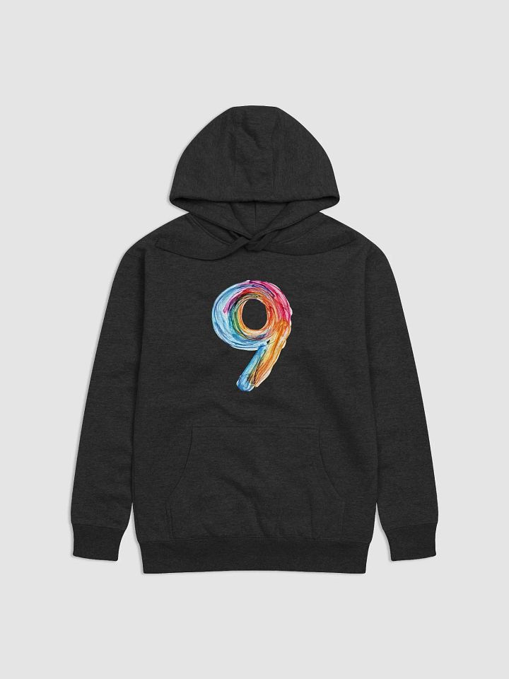 transparent-number-9-paintbrush-colorful-letter-9 paper-colorful-letter-9-on-paper-with-brush- Hoodie-Sweater product image (1)