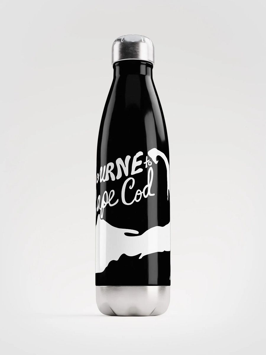 BOURNE to Cape Cod™ | Stainless Bottle | White on Black 💧 product image (1)